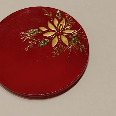 28 - Piattino in ceramica decorato Ø 14 5€